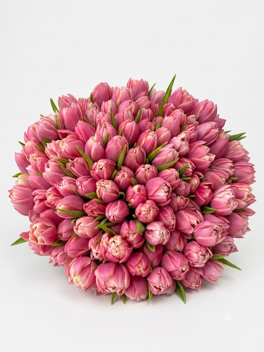 Pink and Orange Tulips