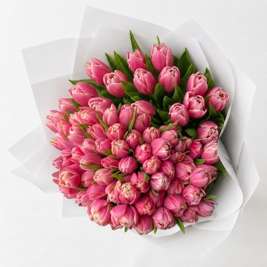 Pink and Orange Tulips