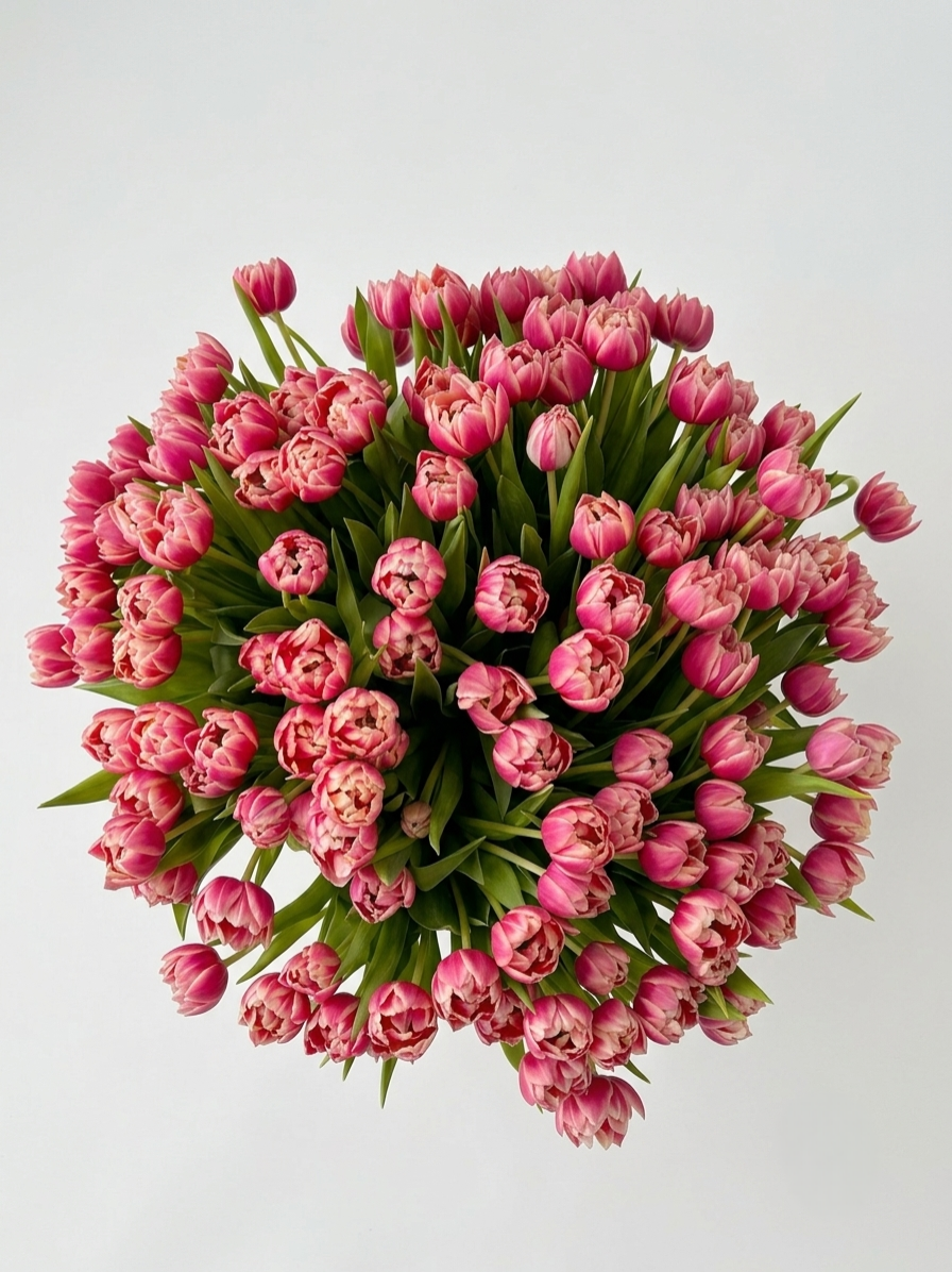 Pink and Orange Tulips
