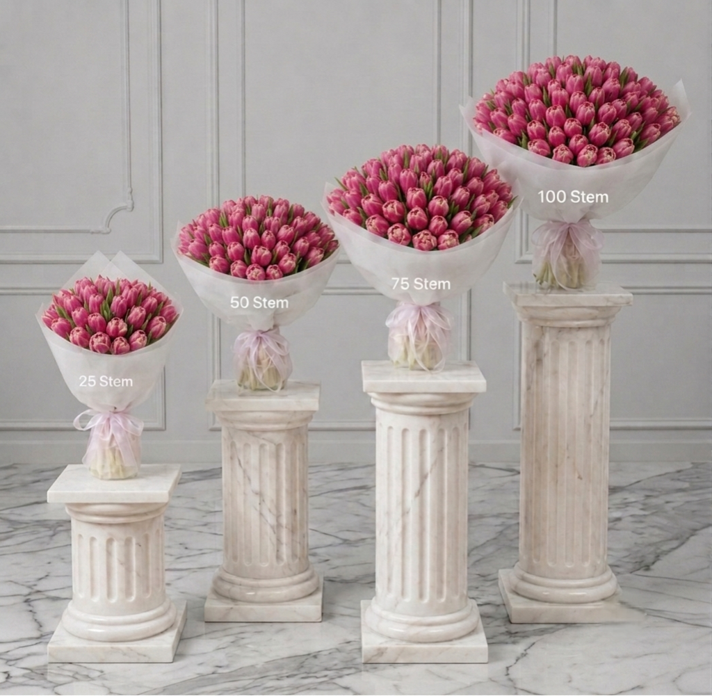 Pink and Orange Tulips