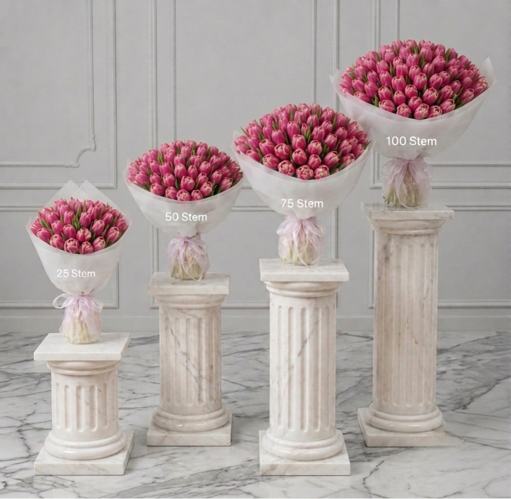 Pink and Orange Tulips