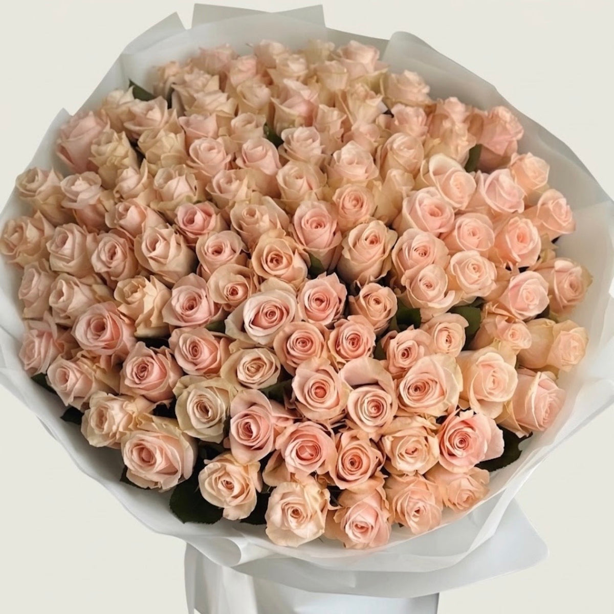 Peach Blush Rose Bouquet