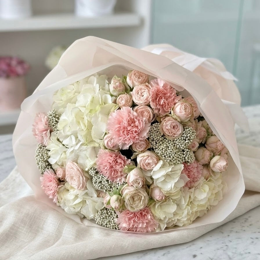 Delivered floral bouquet